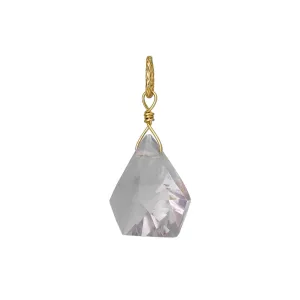 10K Light Amethyst Necklace Charm (Yellow Gold)