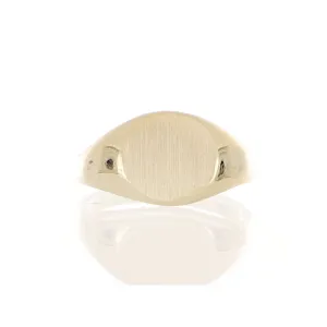 14k Yellow Gold Signet Ring