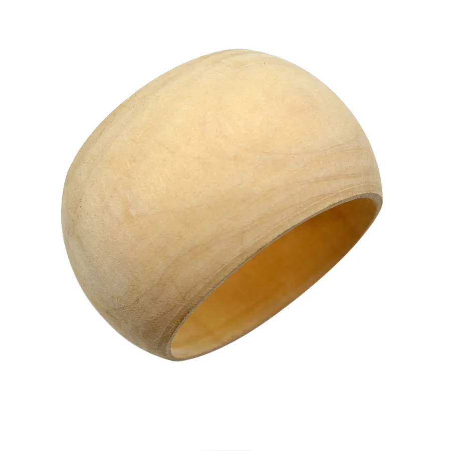 5 Cm Wide Vintage Wooden Bracelet