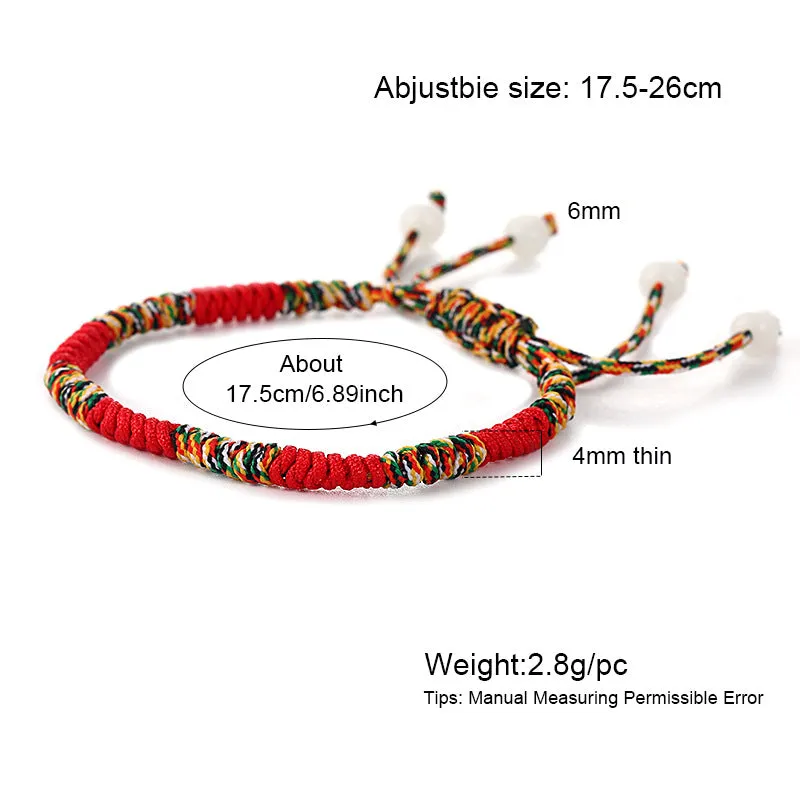 7-Knot Blue Eye Evil Adjustable Bracelet Set