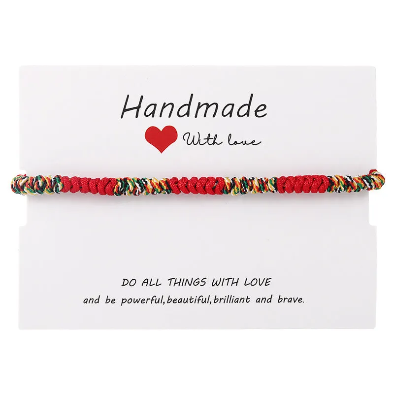 7-Knot Blue Eye Evil Adjustable Bracelet Set