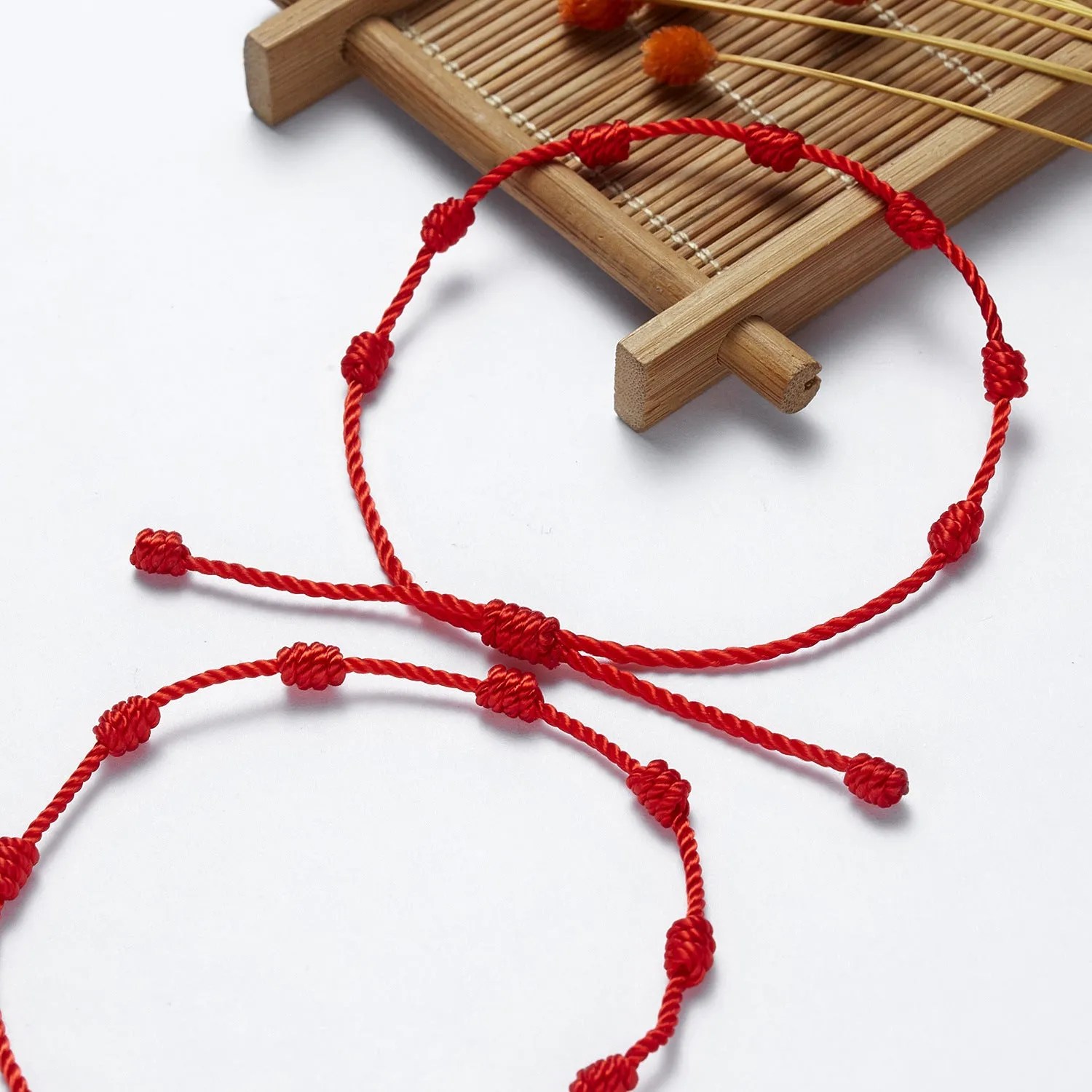 7-Knot Blue Eye Evil Adjustable Bracelet Set
