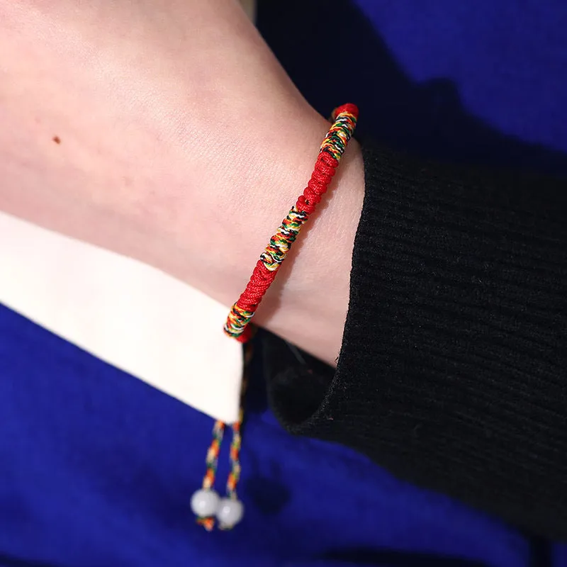 7-Knot Blue Eye Evil Adjustable Bracelet Set