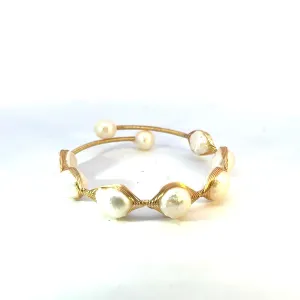 9 Pearl Freshwater Pearl Flex Cuff