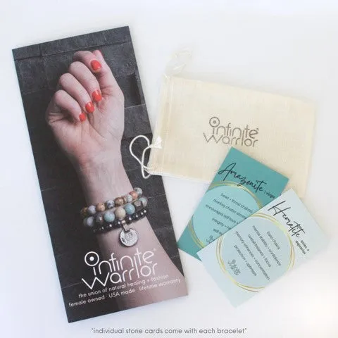 African Turquoise Bracelet | Matte Coconut Heishi