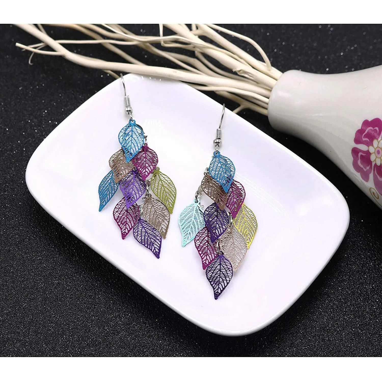 Aisansty Handmade Boho Super Lightweight Chandelier Dangle Drop Earring