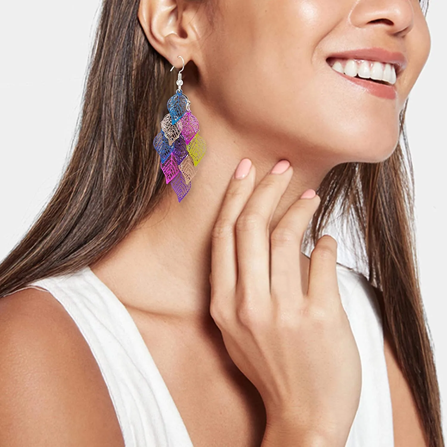 Aisansty Handmade Boho Super Lightweight Chandelier Dangle Drop Earring
