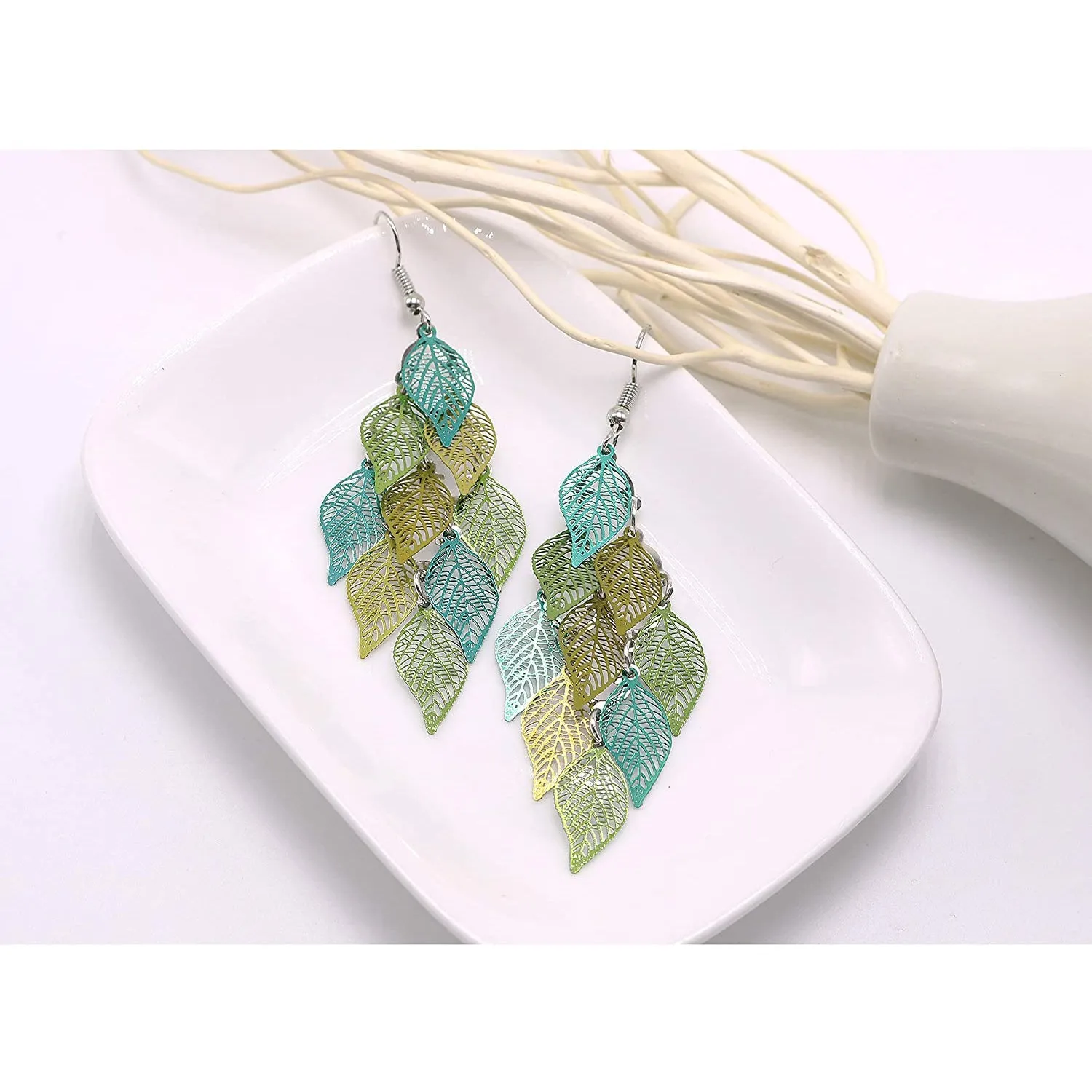 Aisansty Handmade Boho Super Lightweight Chandelier Dangle Drop Earring
