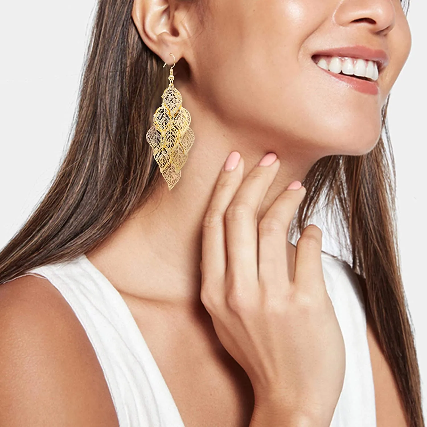 Aisansty Handmade Boho Super Lightweight Chandelier Dangle Drop Earring