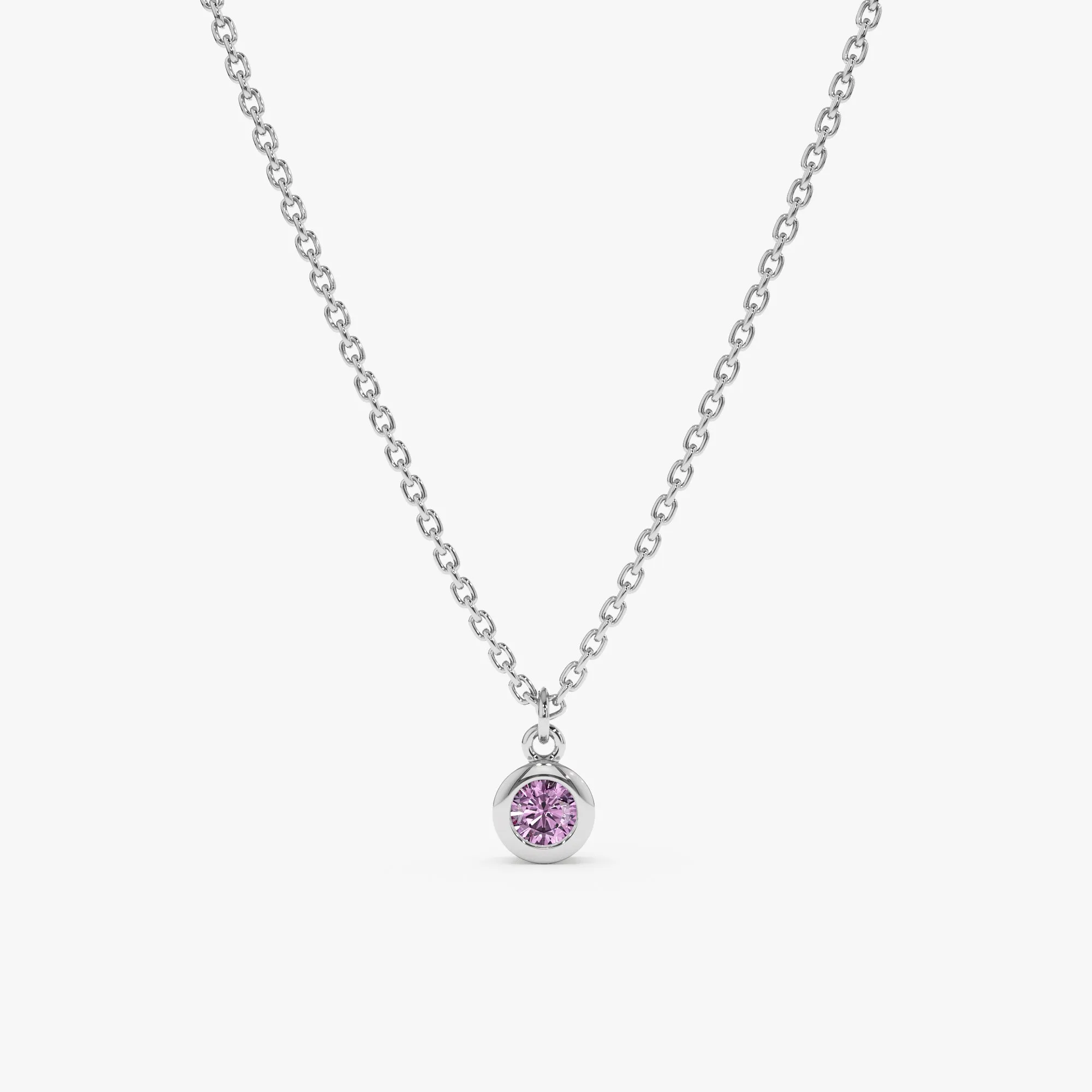 Amethyst Charm Necklace, Vienna