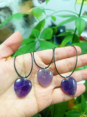 Amethyst Heart Necklace