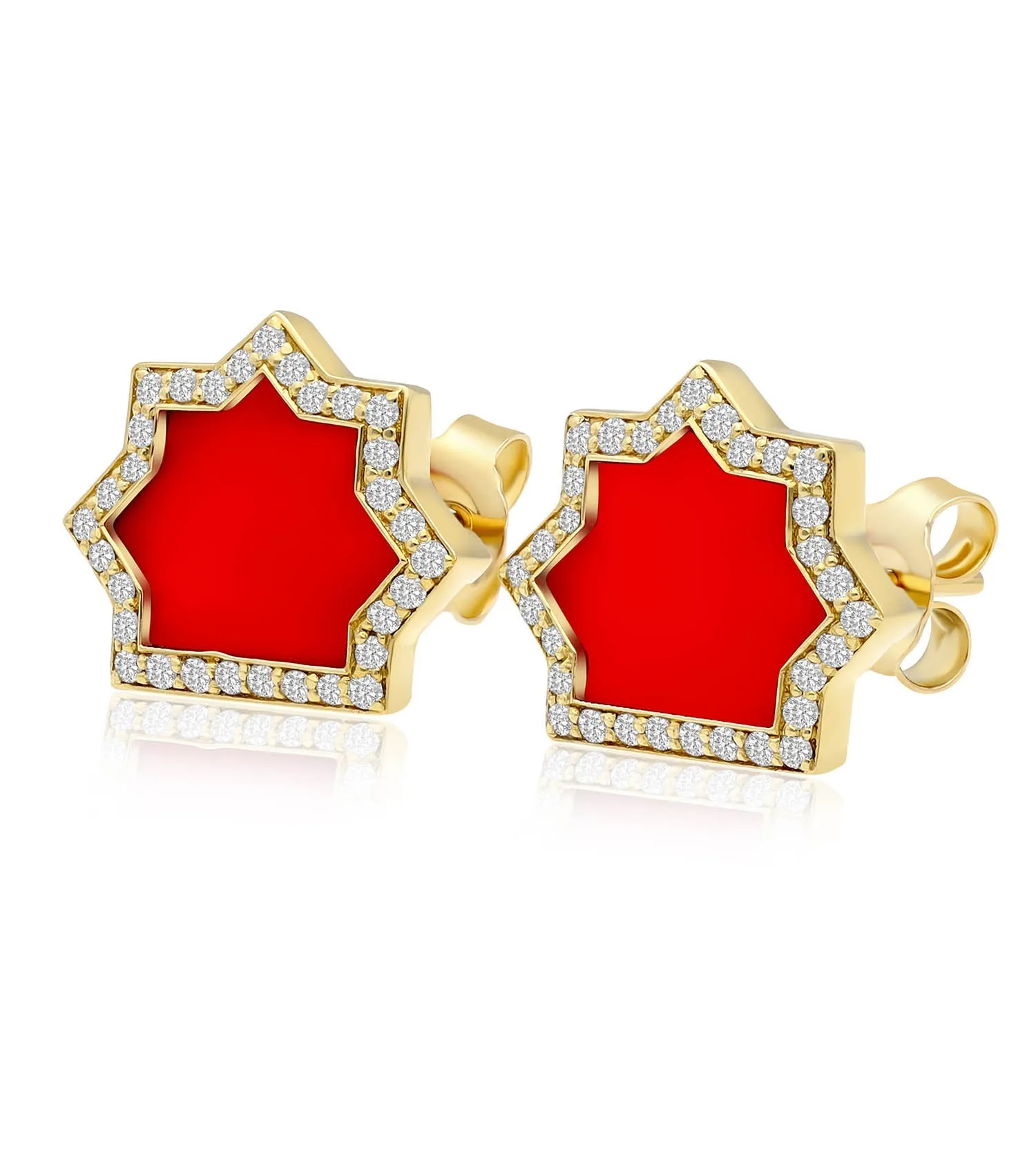 Andalus Coral Earrings