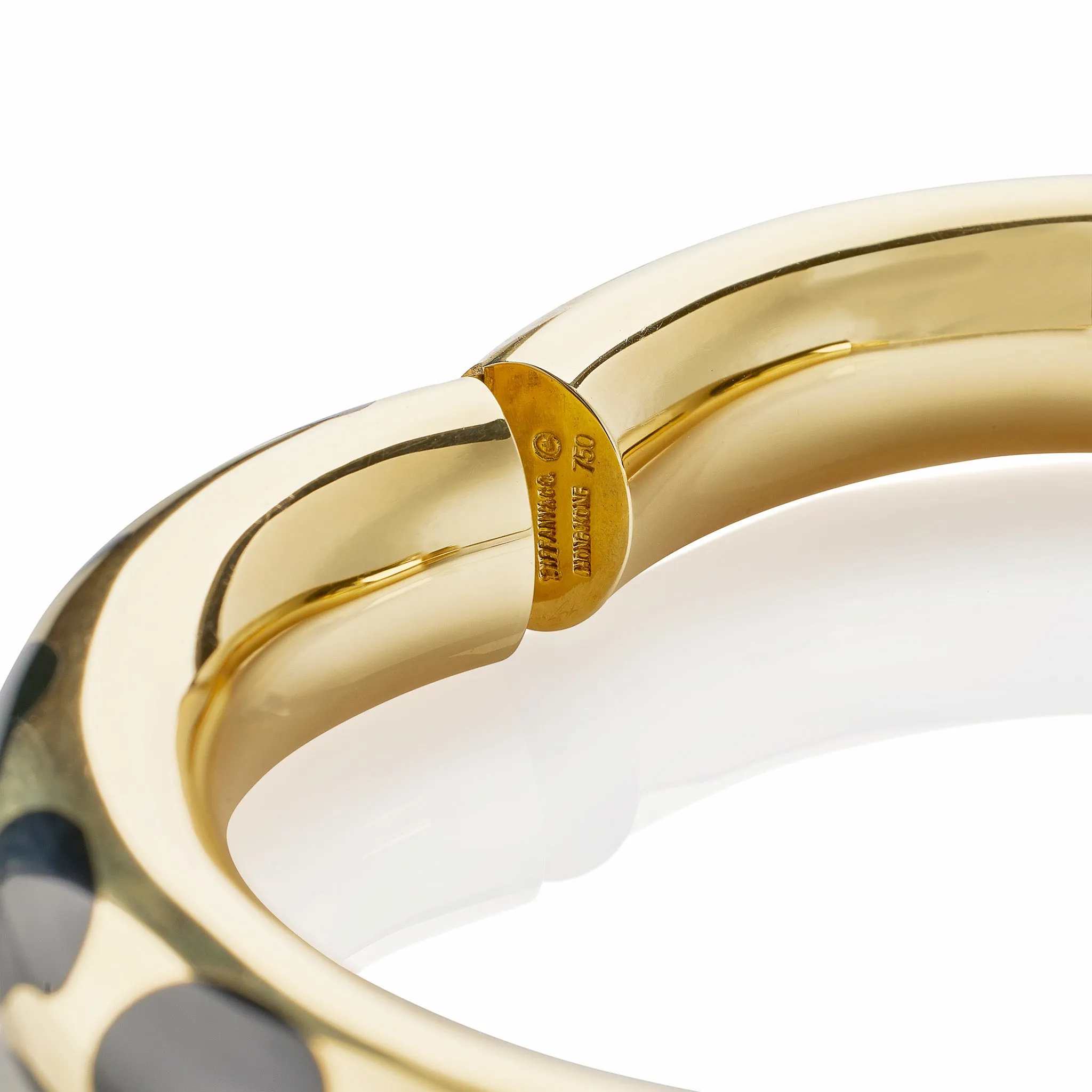 Angela Cummings for Tiffany & Co. Black Jade Bangle Bracelet