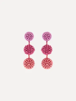 Beaded Sphere Earrings