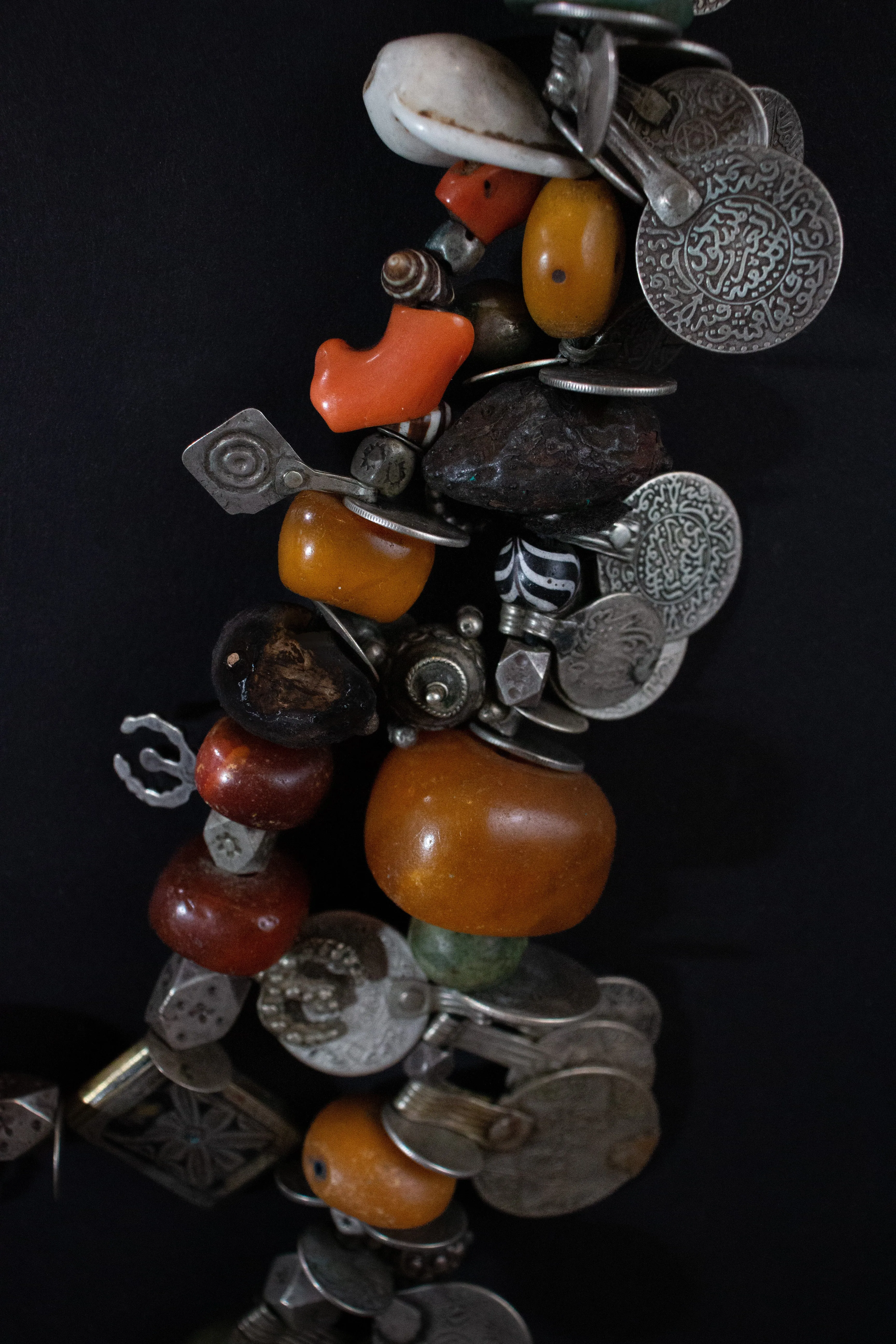 Berber Amber and Silver Necklace