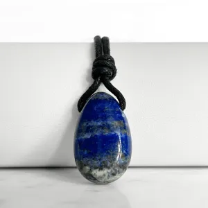 Blue Lapis Lazuli OOAK Gemstone Pendant - Cosmic Splendor