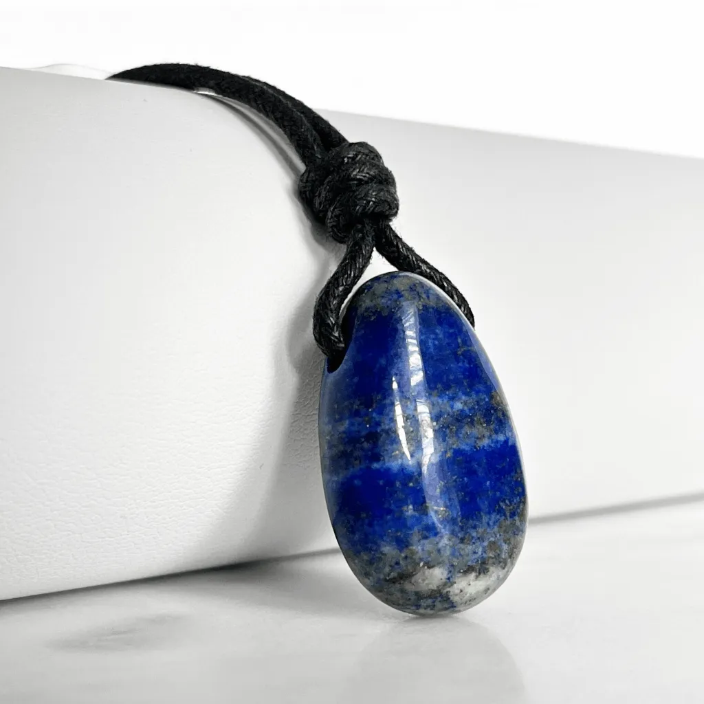 Blue Lapis Lazuli OOAK Gemstone Pendant - Cosmic Splendor