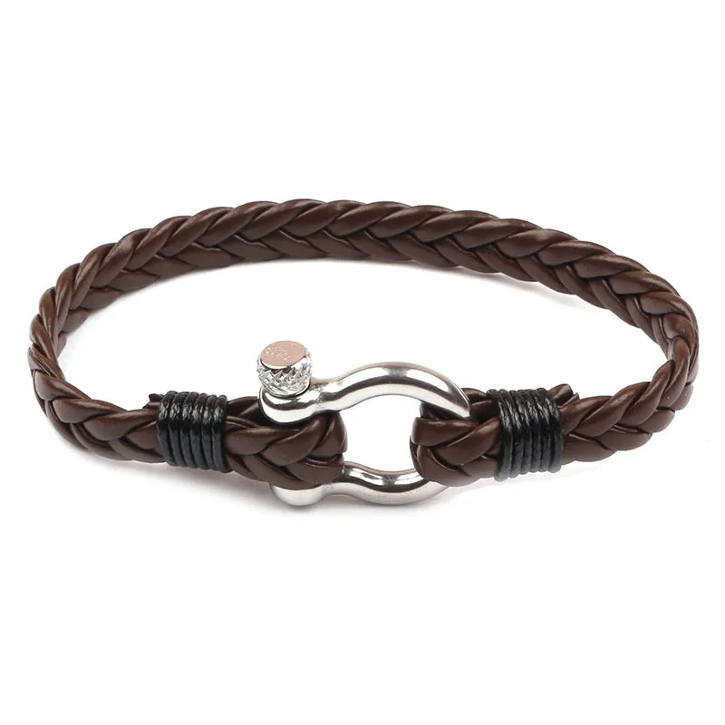 Bracelet En Cuir De Style Marin, Bijoux A La Mode