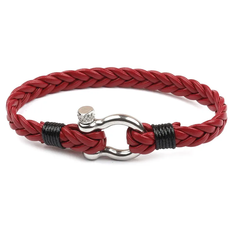 Bracelet En Cuir De Style Marin, Bijoux A La Mode