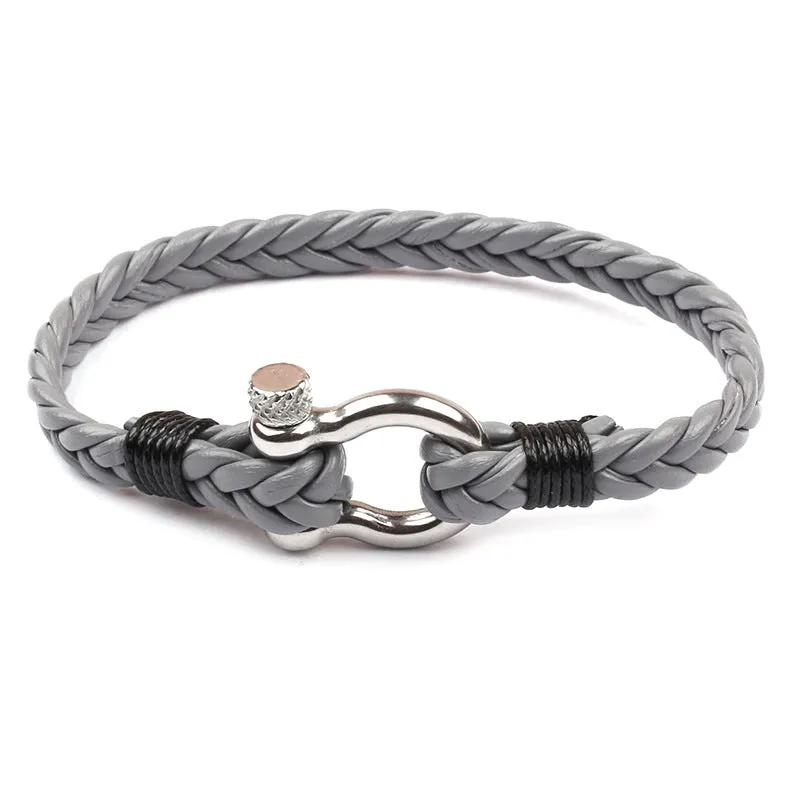 Bracelet En Cuir De Style Marin, Bijoux A La Mode