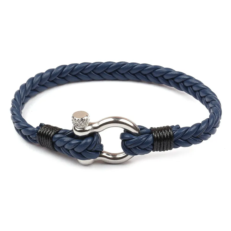 Bracelet En Cuir De Style Marin, Bijoux A La Mode