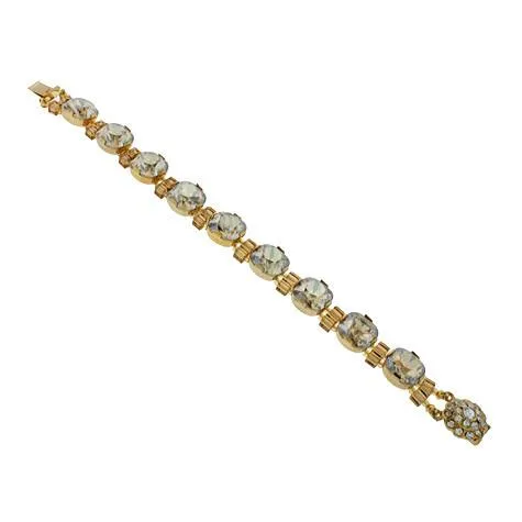 Bracelet with Box Cut Crystals