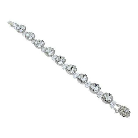 Bracelet with Box Cut Crystals