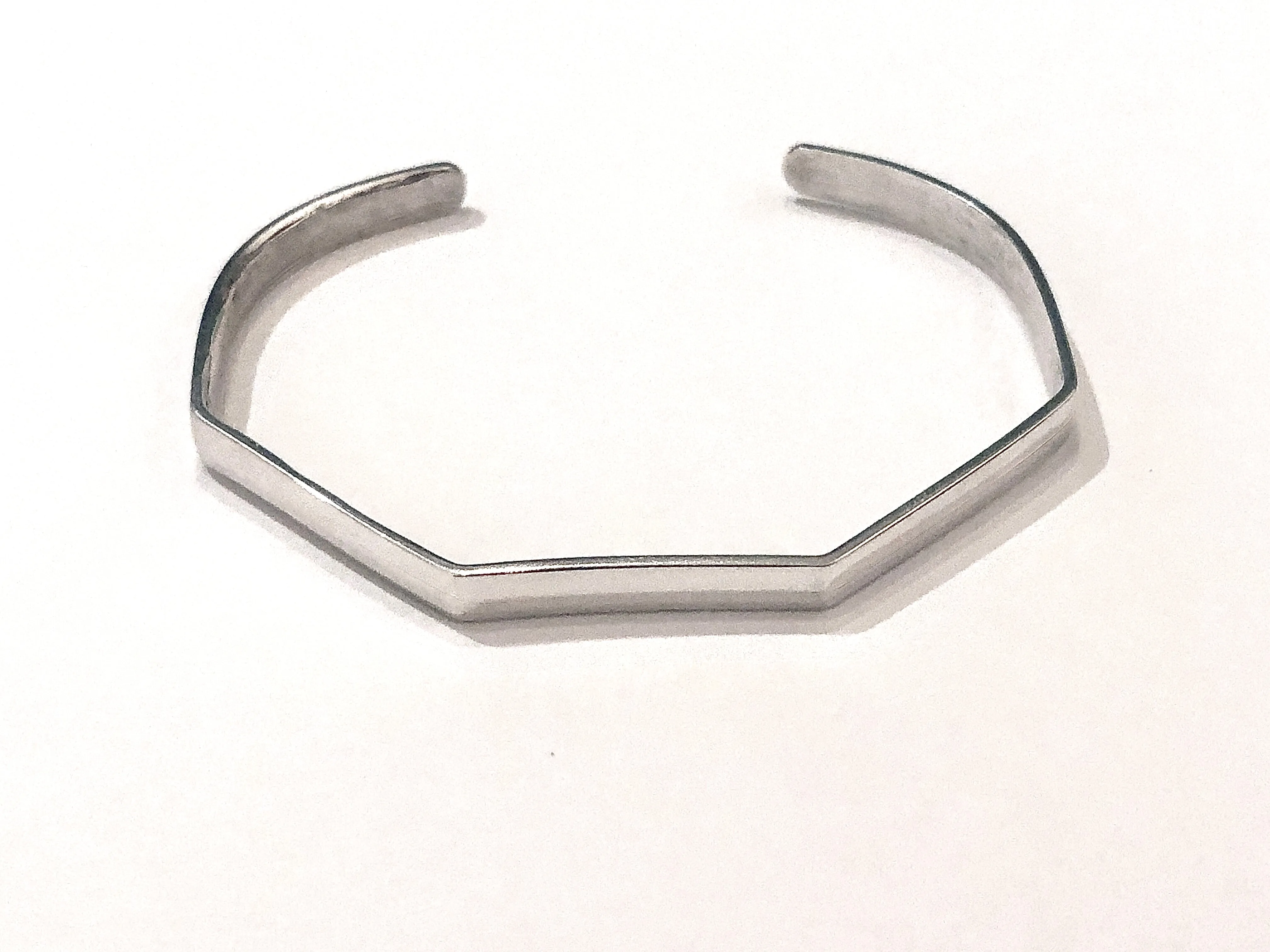Brass Angled Cuff Bracelet