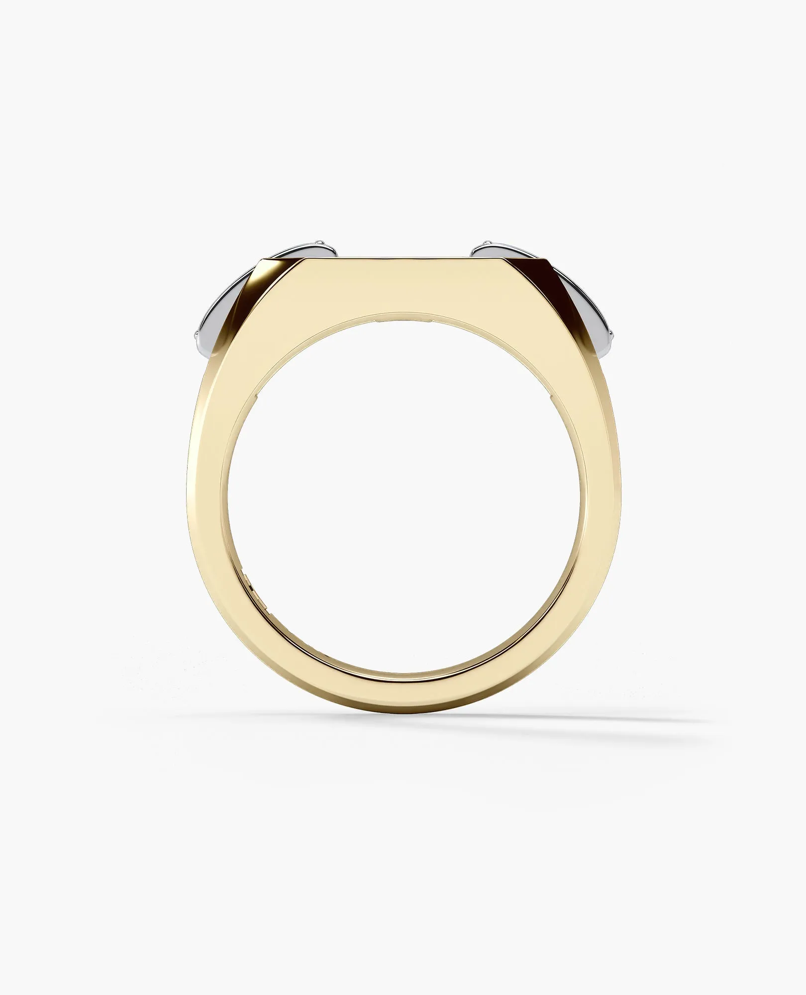 BRIGGS Gold Signet Ring with 0.35ct Diamonds