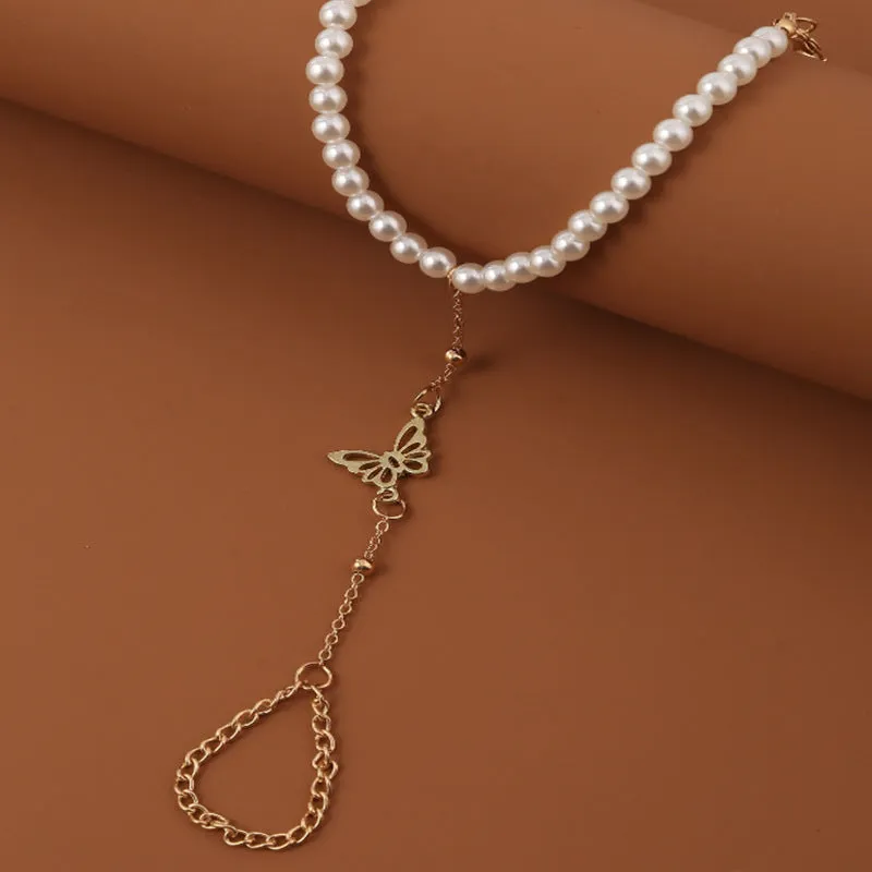 Butterfly Finger Bracelet Ladies Bracelet