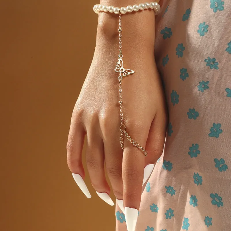 Butterfly Finger Bracelet Ladies Bracelet