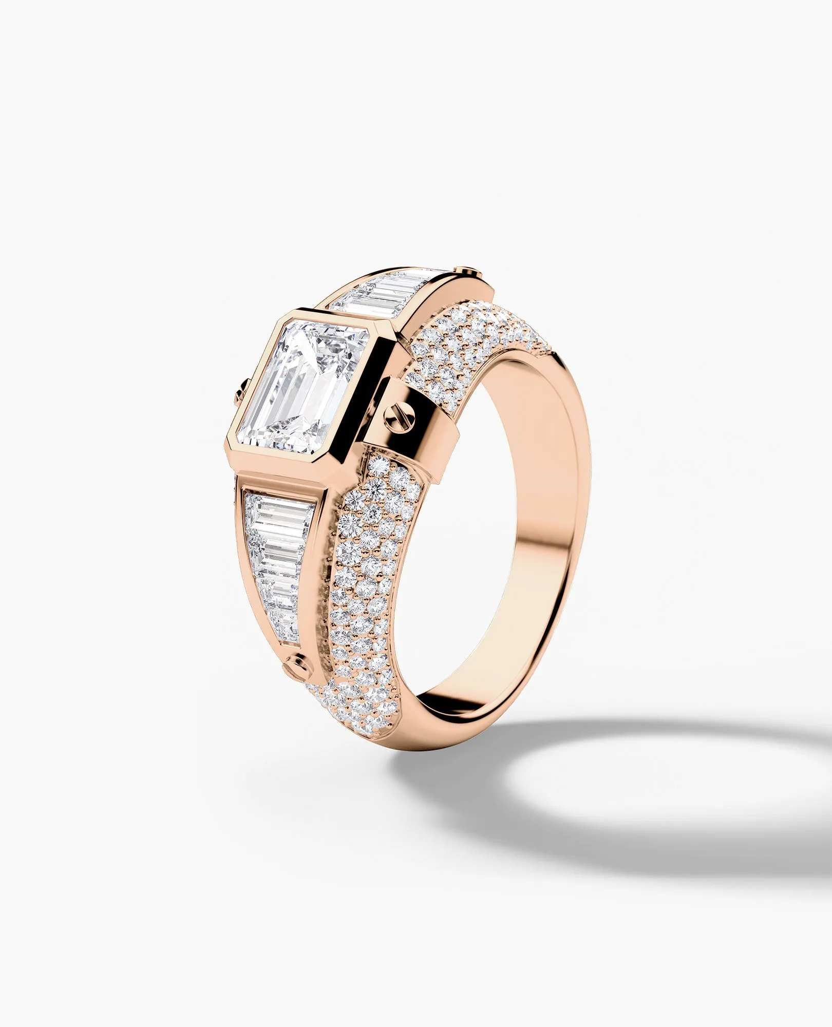 CARLIN Gold Signet Ring with 3.10ct Diamonds
