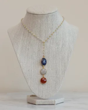 Carnelian Lotus Necklace