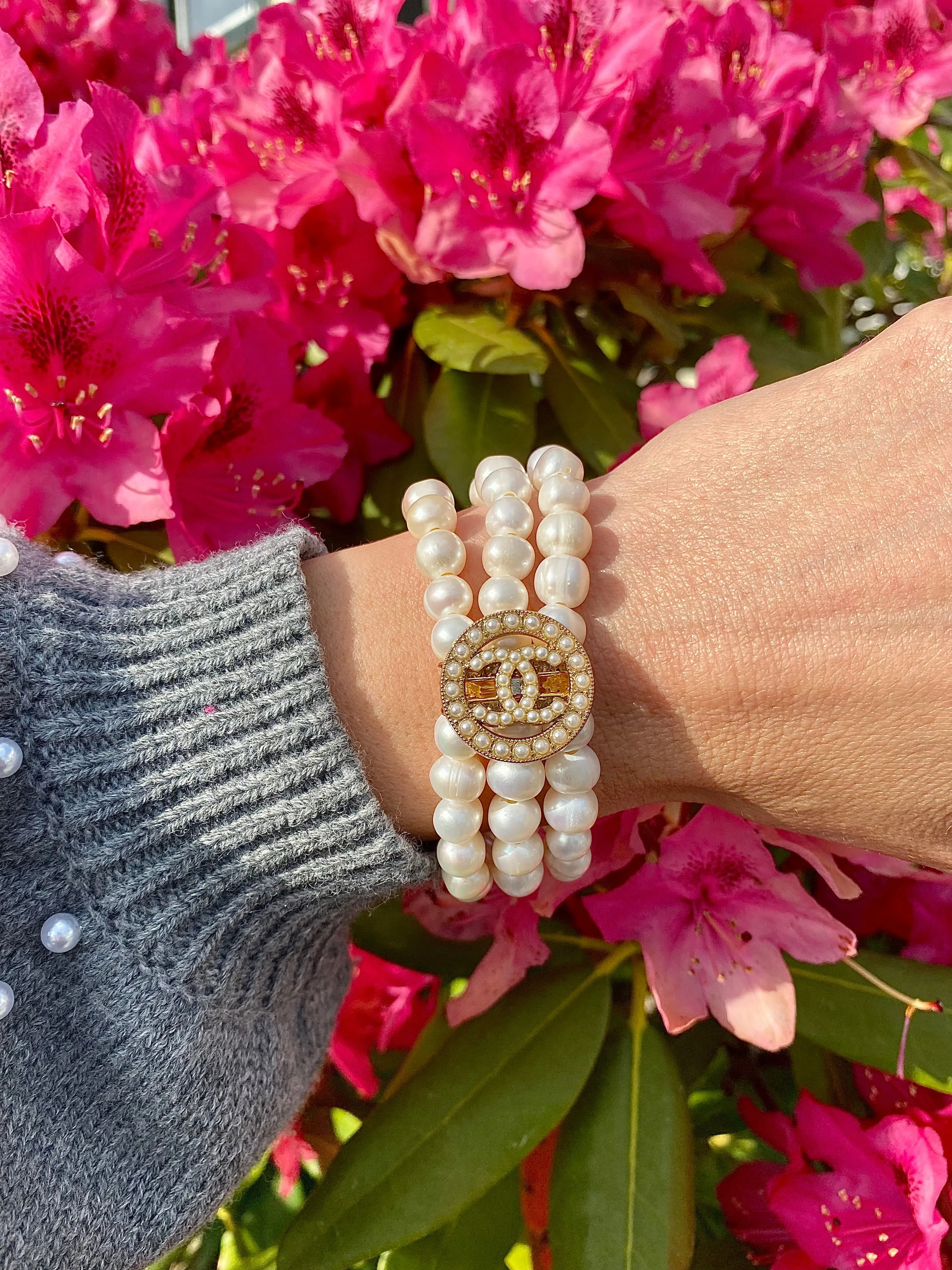 CC ALL Pearl Button bracelet