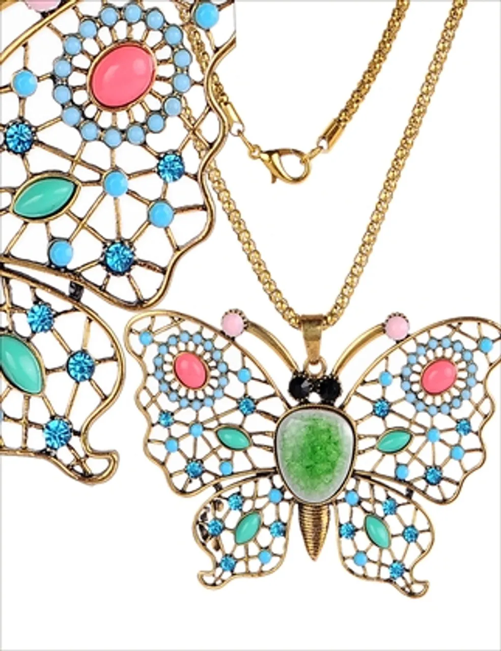 Colorful Butterfly Necklace