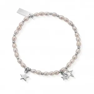 Confetti Falls Silver Life Long Magic Pearl Bracelet 18cm SBLLMAGIC18
