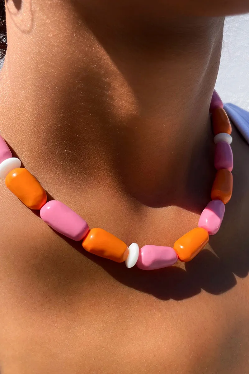 Coral Cloud Necklace Gold Plated