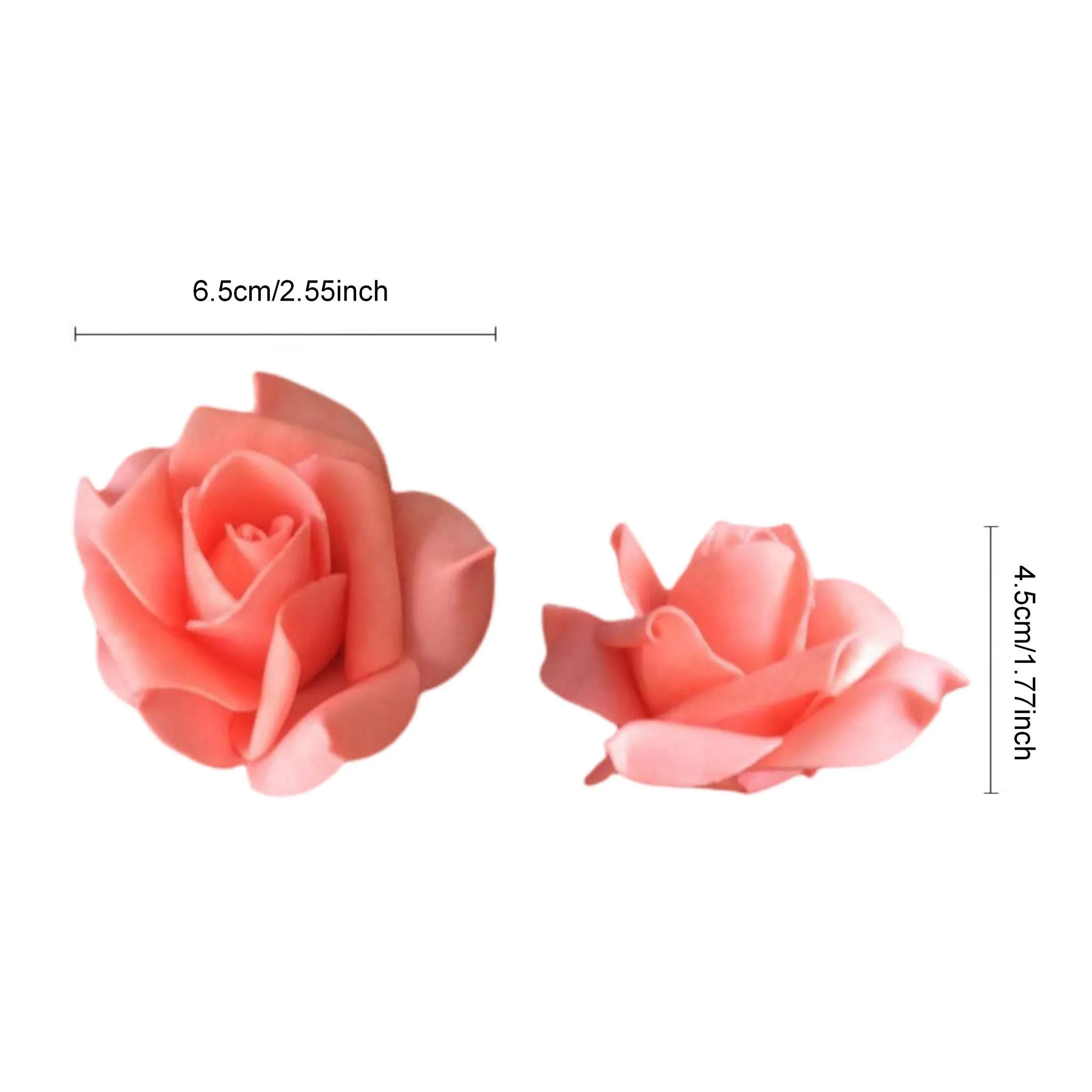 Coral Flowers Artificial Roses Bulk 100
