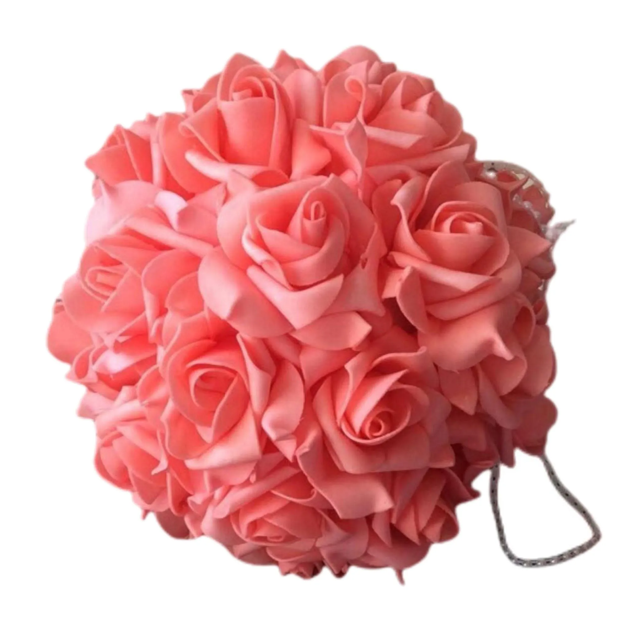 Coral Flowers Artificial Roses Bulk 100