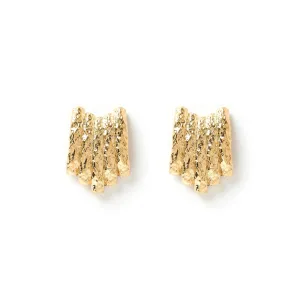 Coral Gold Earrings