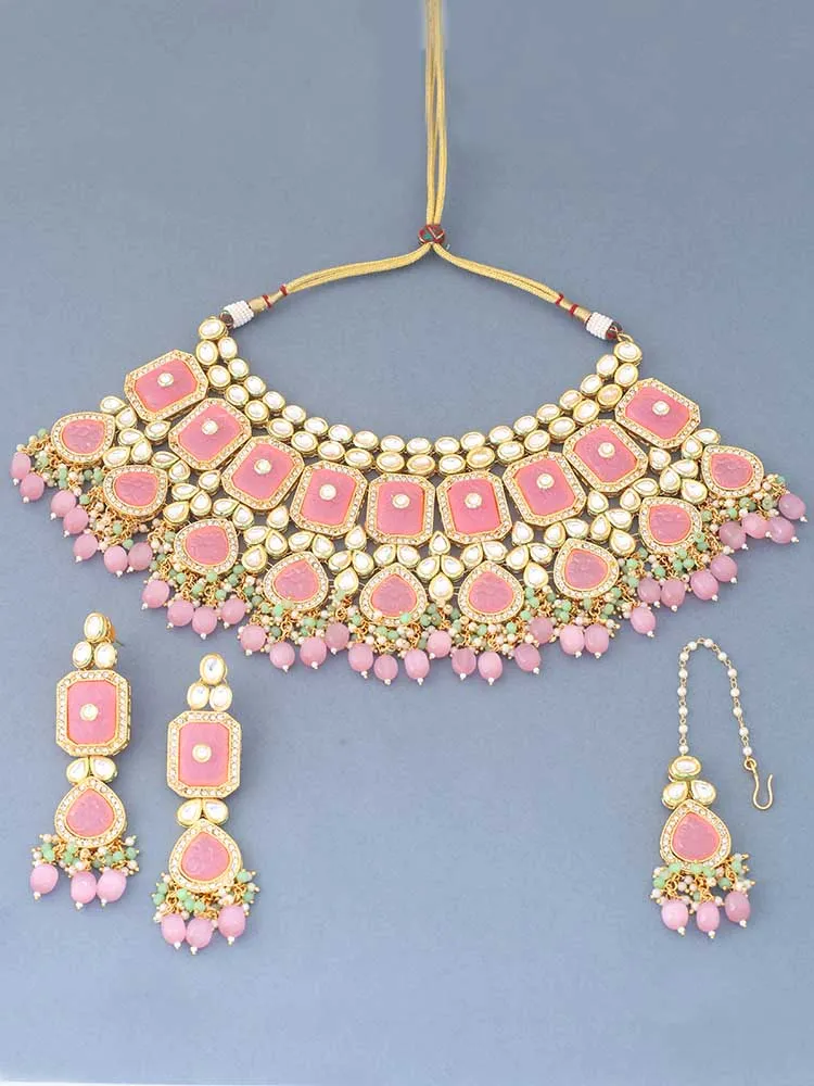 Coral Hemal Jewellery Set