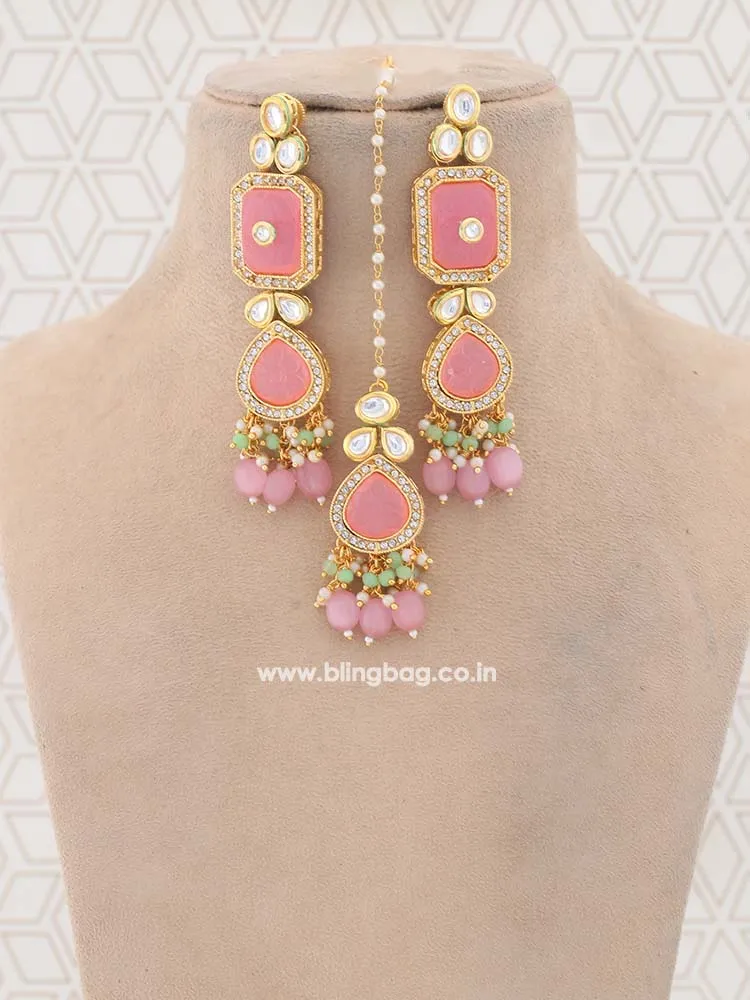 Coral Hemal Jewellery Set