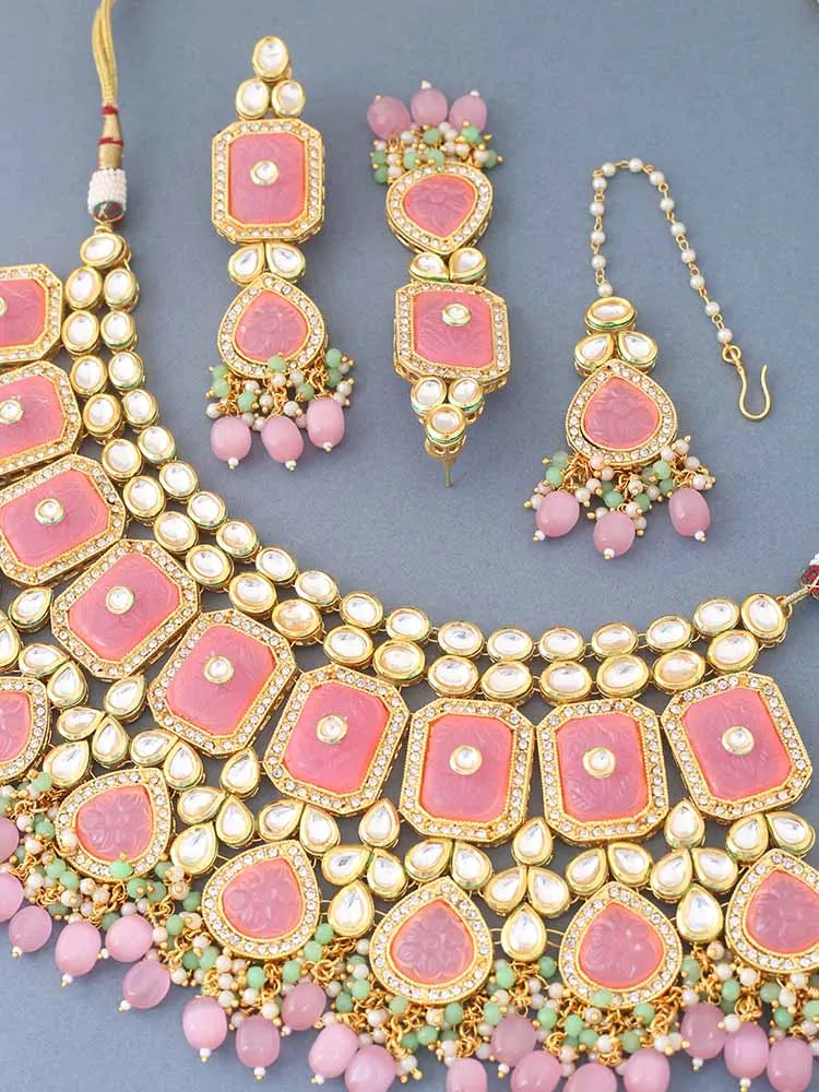 Coral Hemal Jewellery Set
