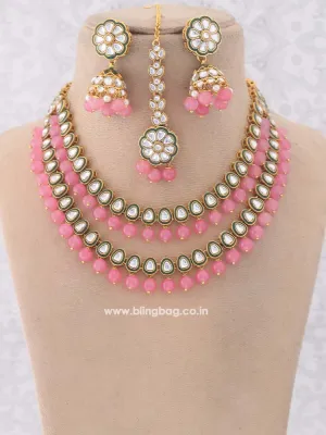 Coral Sanatish Jewellery Set