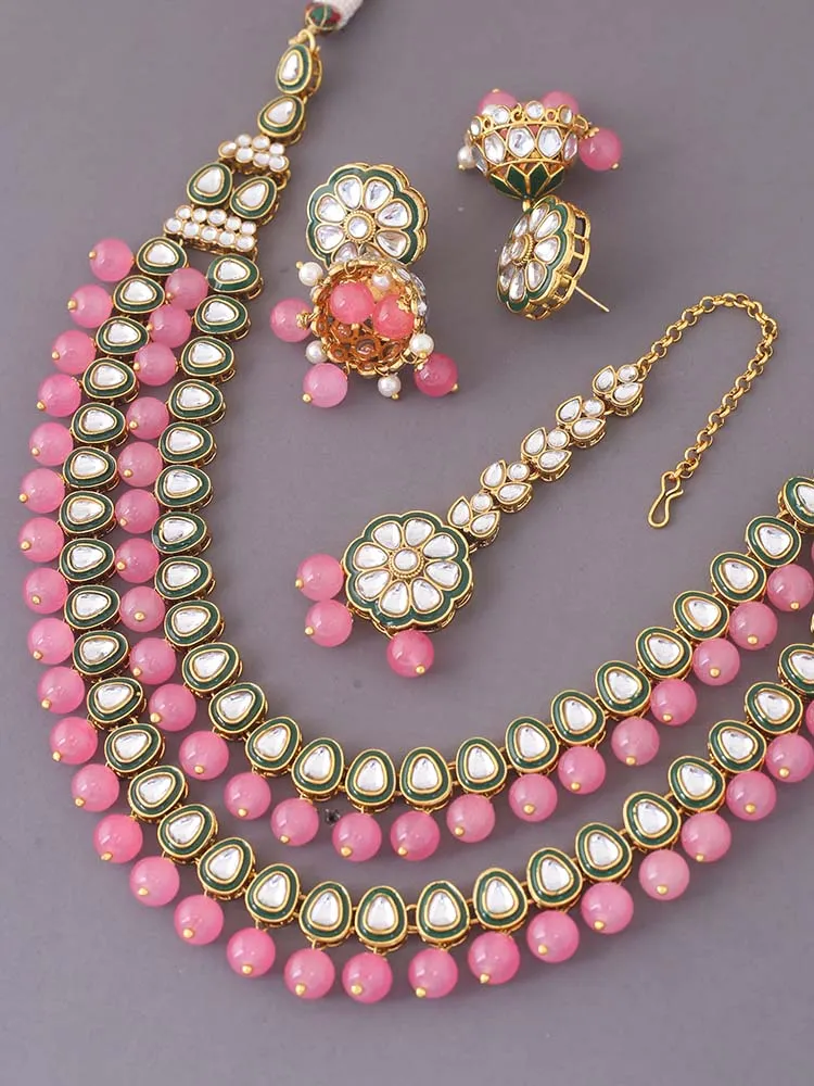 Coral Sanatish Jewellery Set