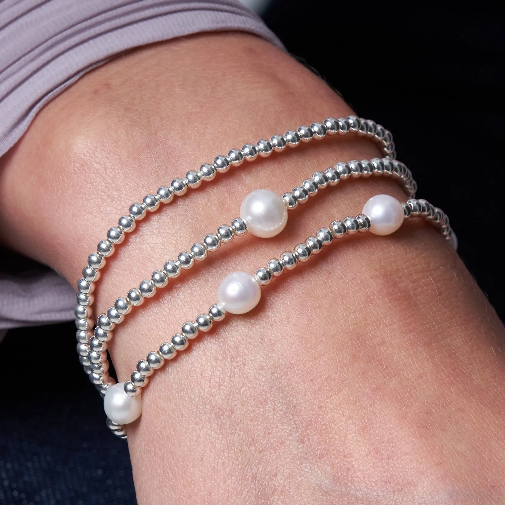 Credo Silver Bracelet With Large Cultured Freshwater Pearl
