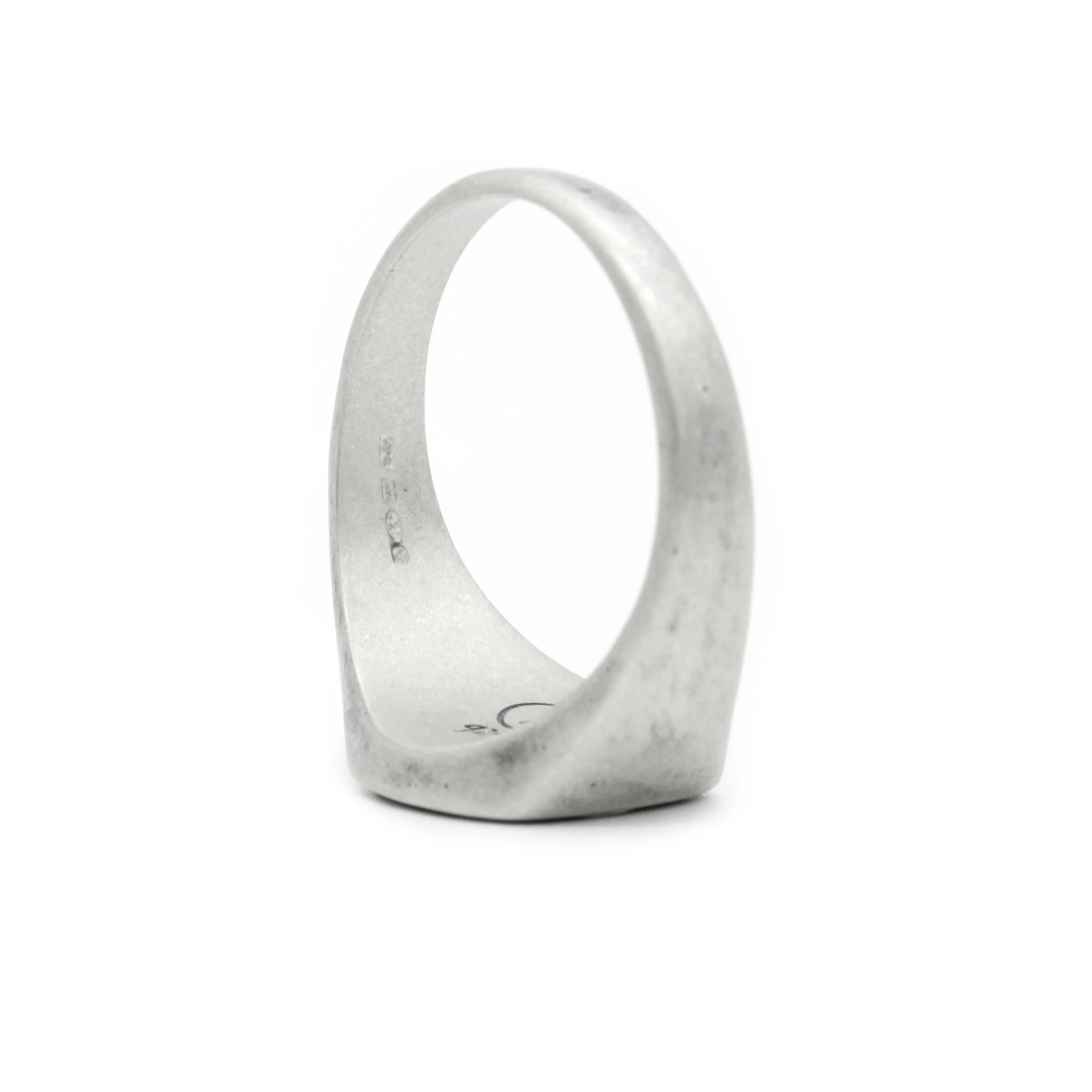 Cushion Signet Ring With Tiger Eye Stone
