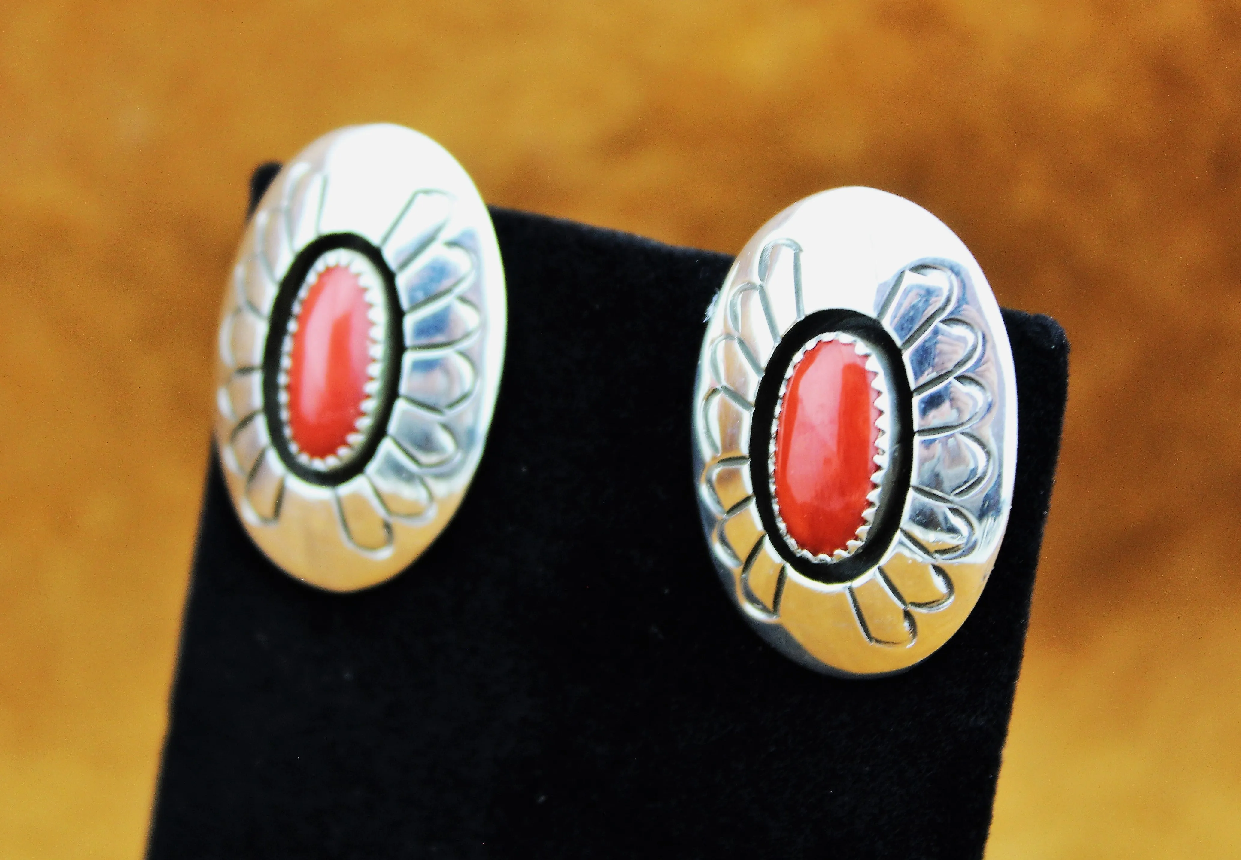 Danny Jackson Shadowbox Coral Earrings