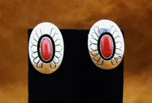 Danny Jackson Shadowbox Coral Earrings