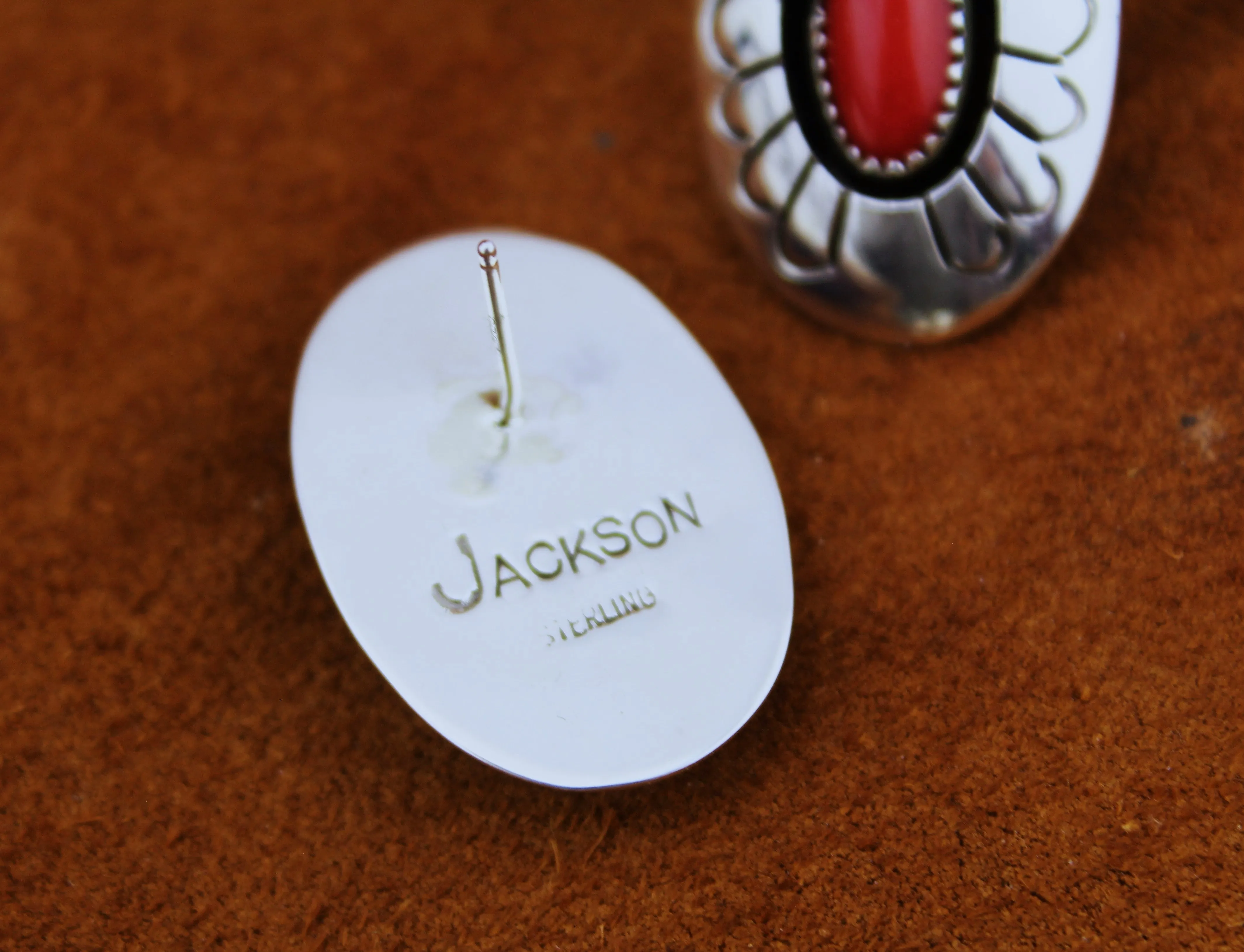 Danny Jackson Shadowbox Coral Earrings